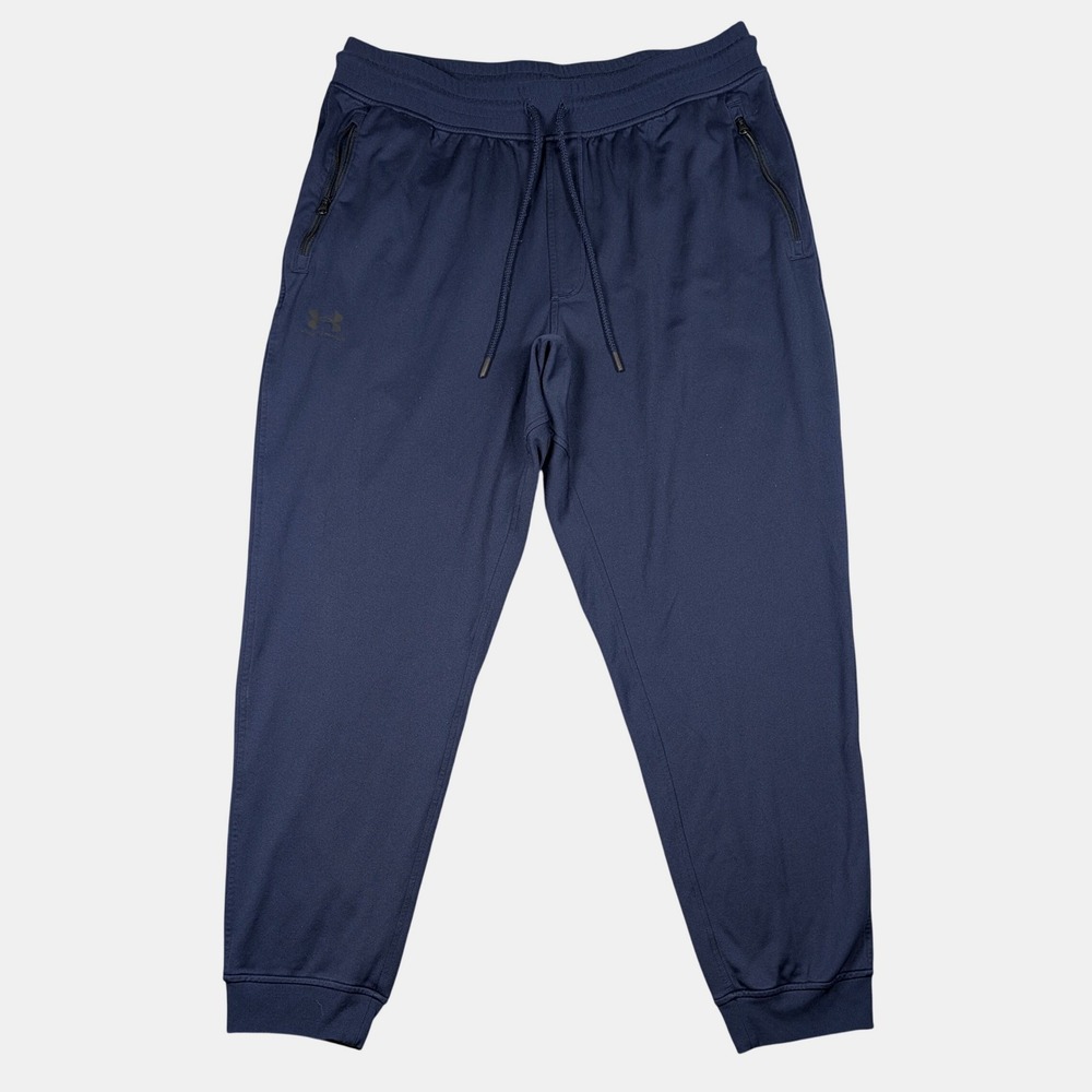 Under Armour Sportstyle Jogger Pants Mens XL Navy Blue Loose Fit Gym 1290261